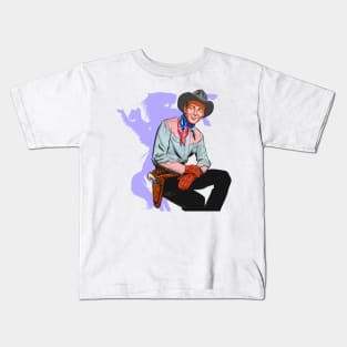 Roy Rogers - An illustration by Paul Cemmick Kids T-Shirt